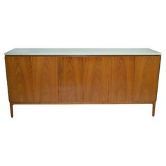 Paul McCobb Cómoda de ocho cajones con tapa de mármol para Calvin Furniture, años 50 Paul McCobb Cómoda de ocho cajones con tapa de mármol para Calvin Furniture, años 50