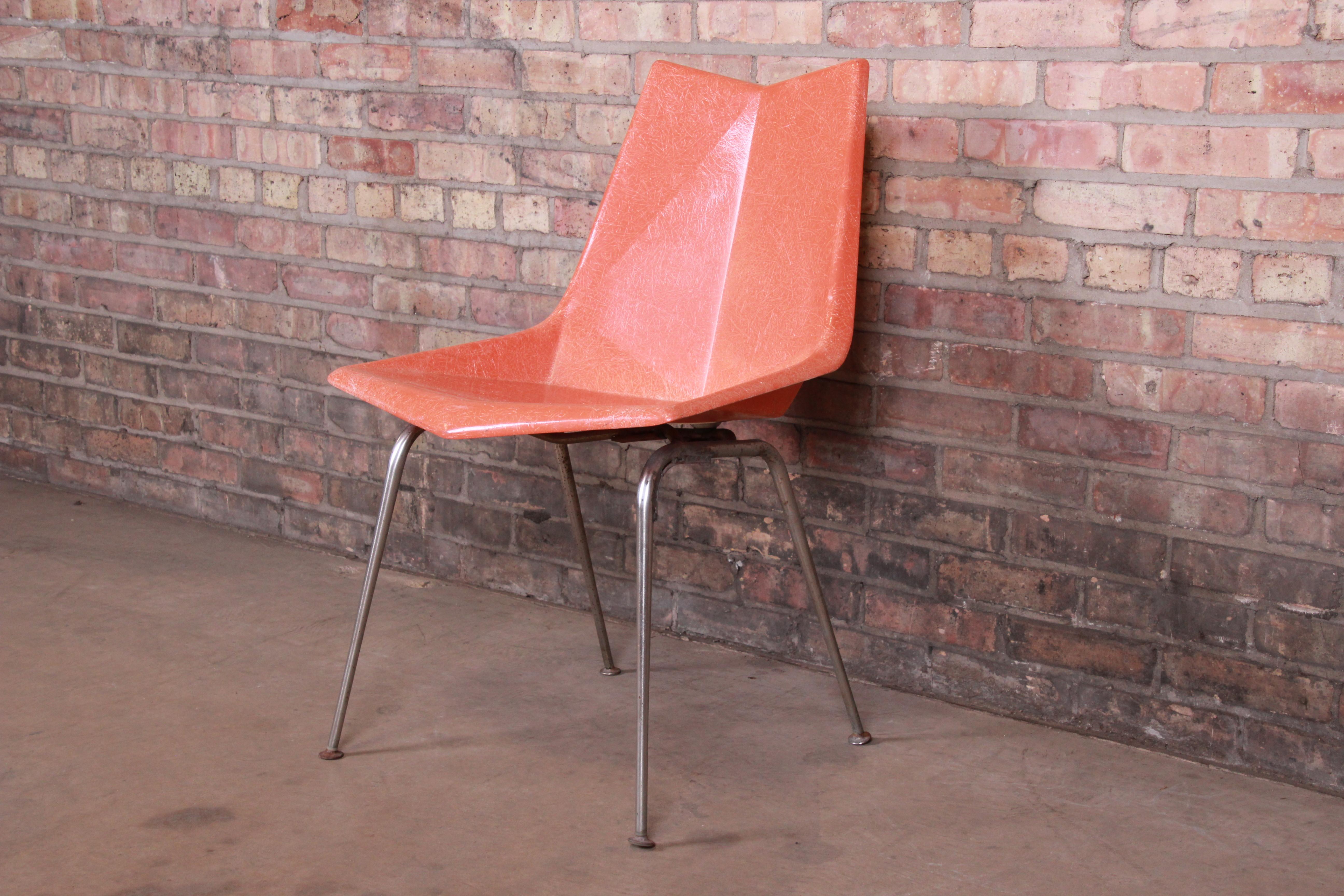 Paul McCobb Fiberglass Origami Chairs, Pair 5