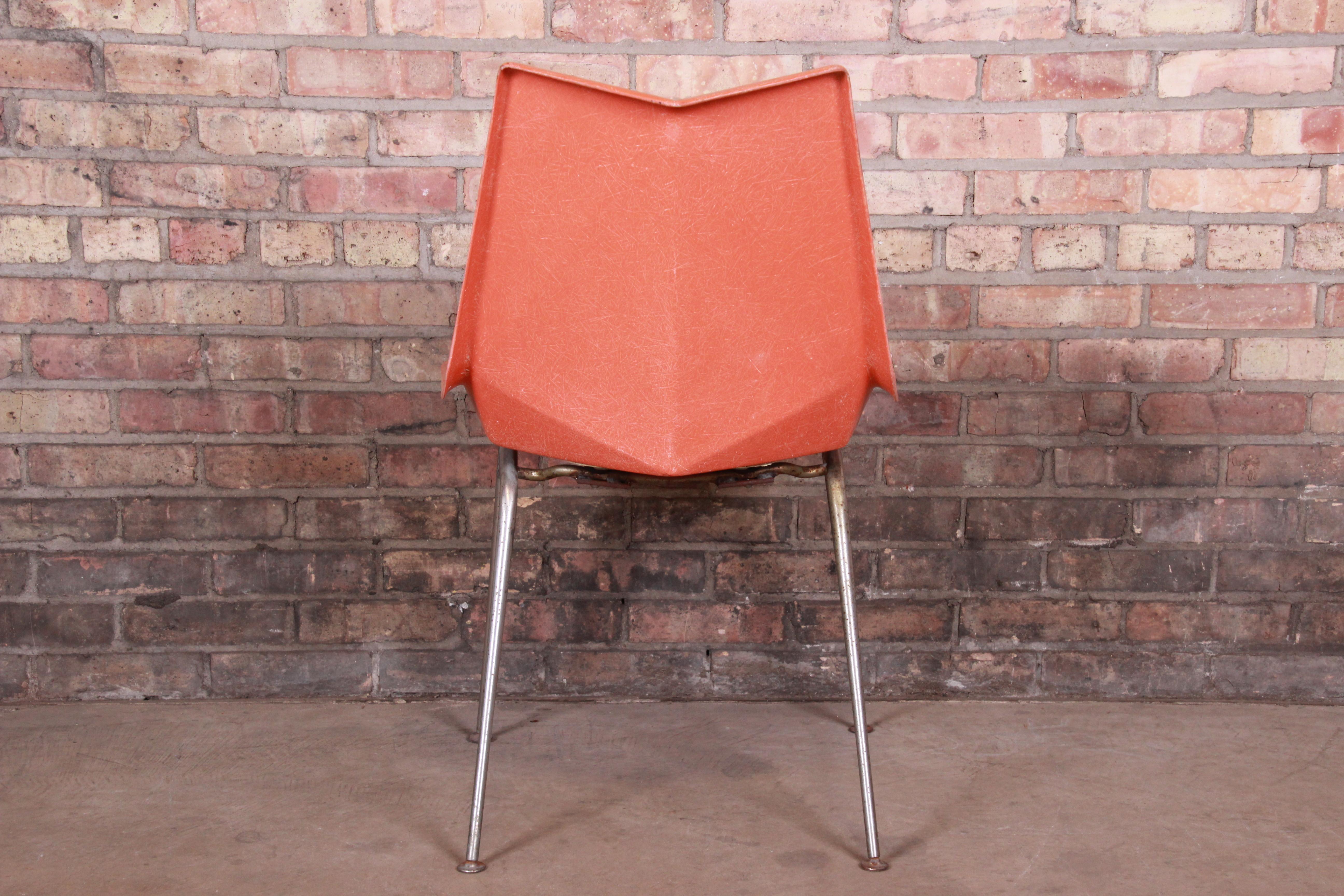 Paul McCobb Fiberglass Origami Chairs, Pair 6