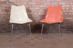 Paul McCobb Fiberglass Origami Chairs, Pair