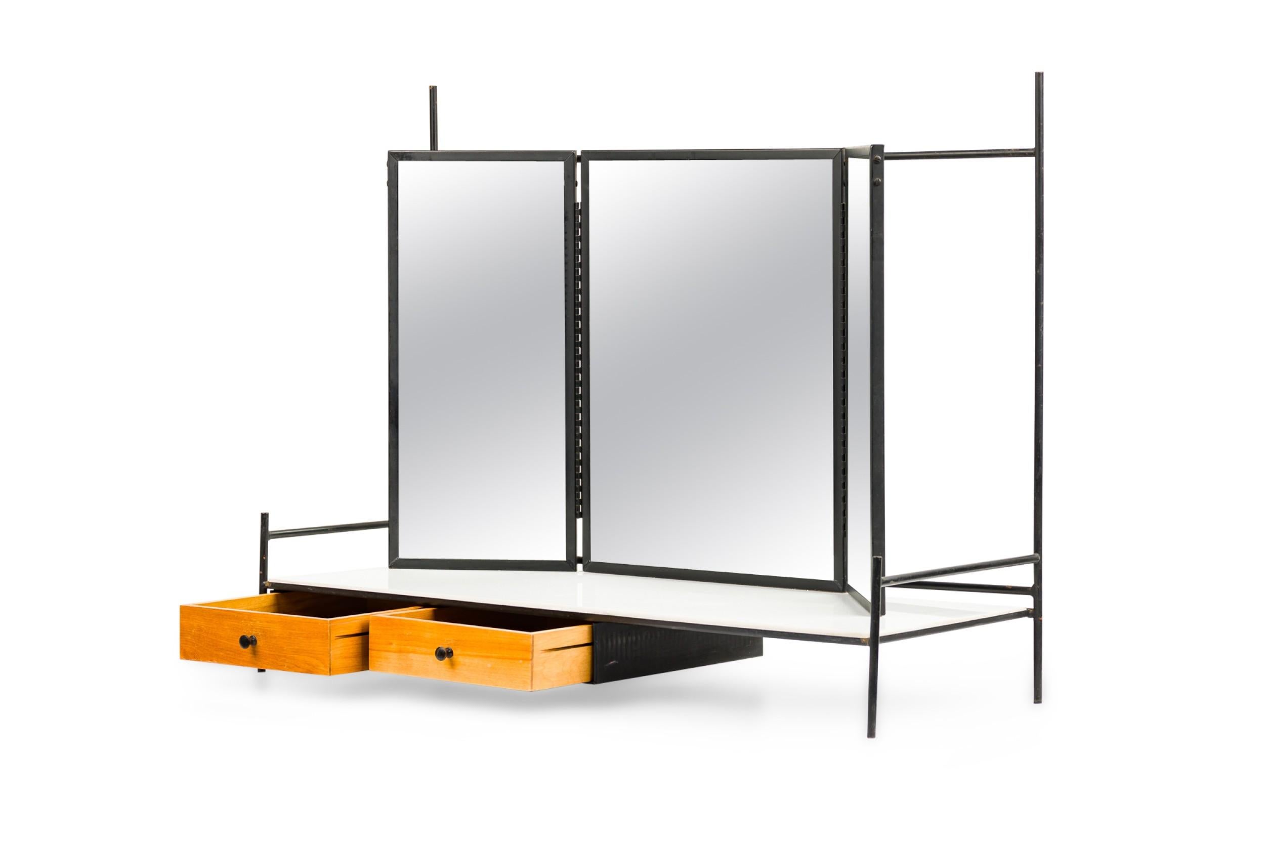 20ième siècle Paul McCobb for Bryces Originals Miroir de courtoisie américain du milieu du siècle en vente