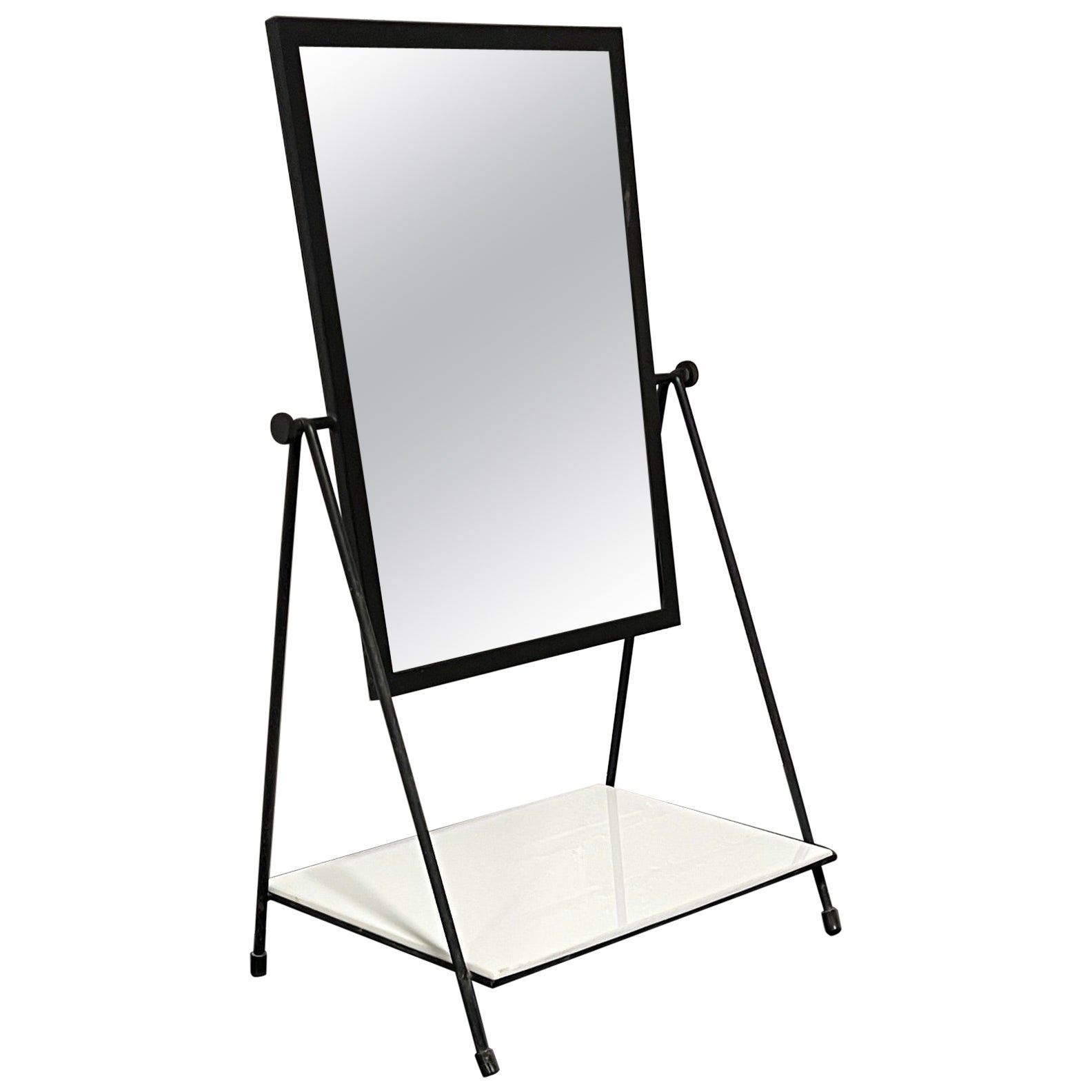 Miroir de coiffeuse pivotant avec plateau, Paul McCobb pour Bryce Originals, années 1950