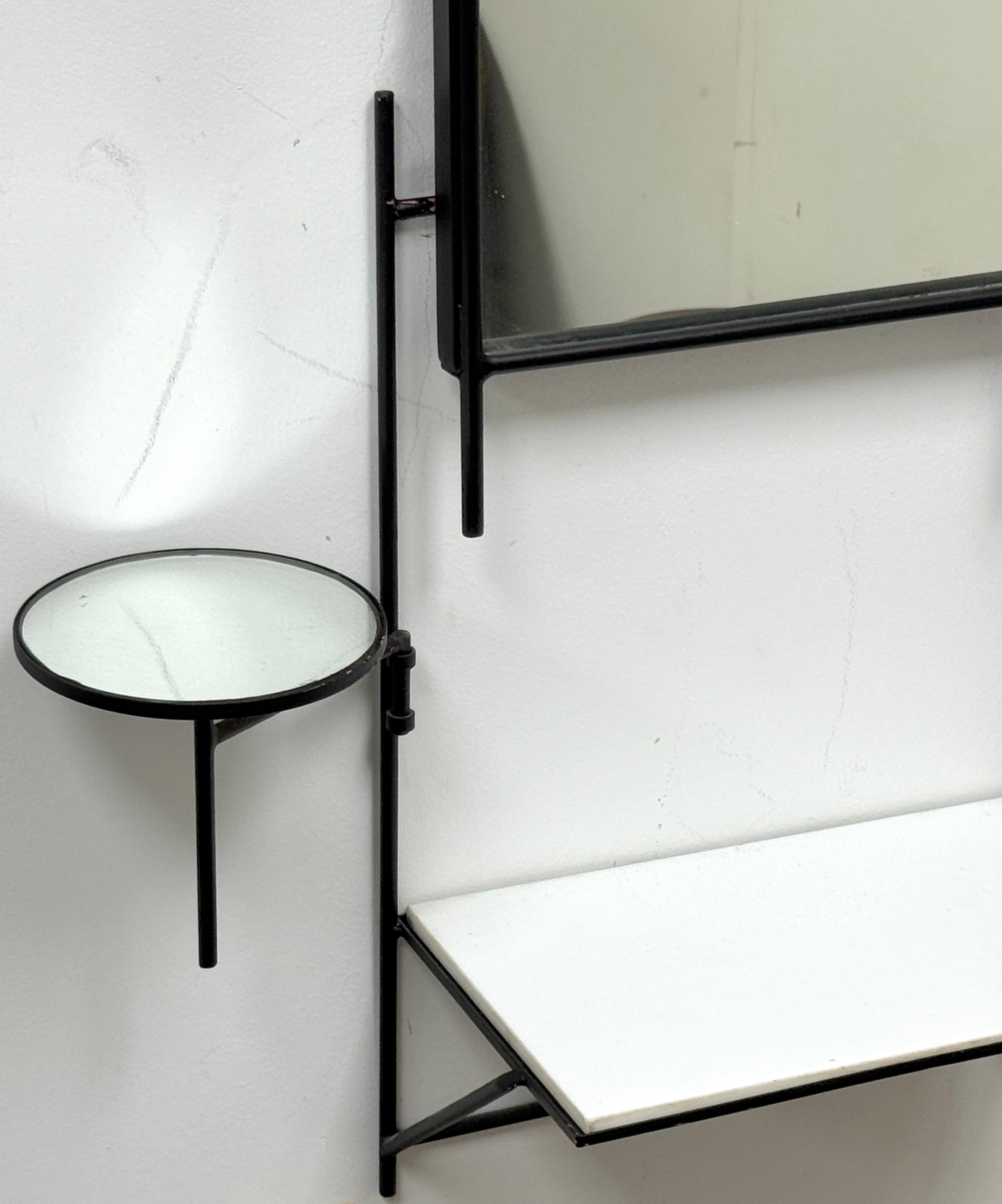 Métal Paul McCobb pour Bryces Originals Console à miroir mural, vers 1950 en vente
