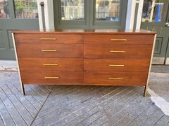 Paul McCobb for Calvin 8 Drawer Walnut Dresser