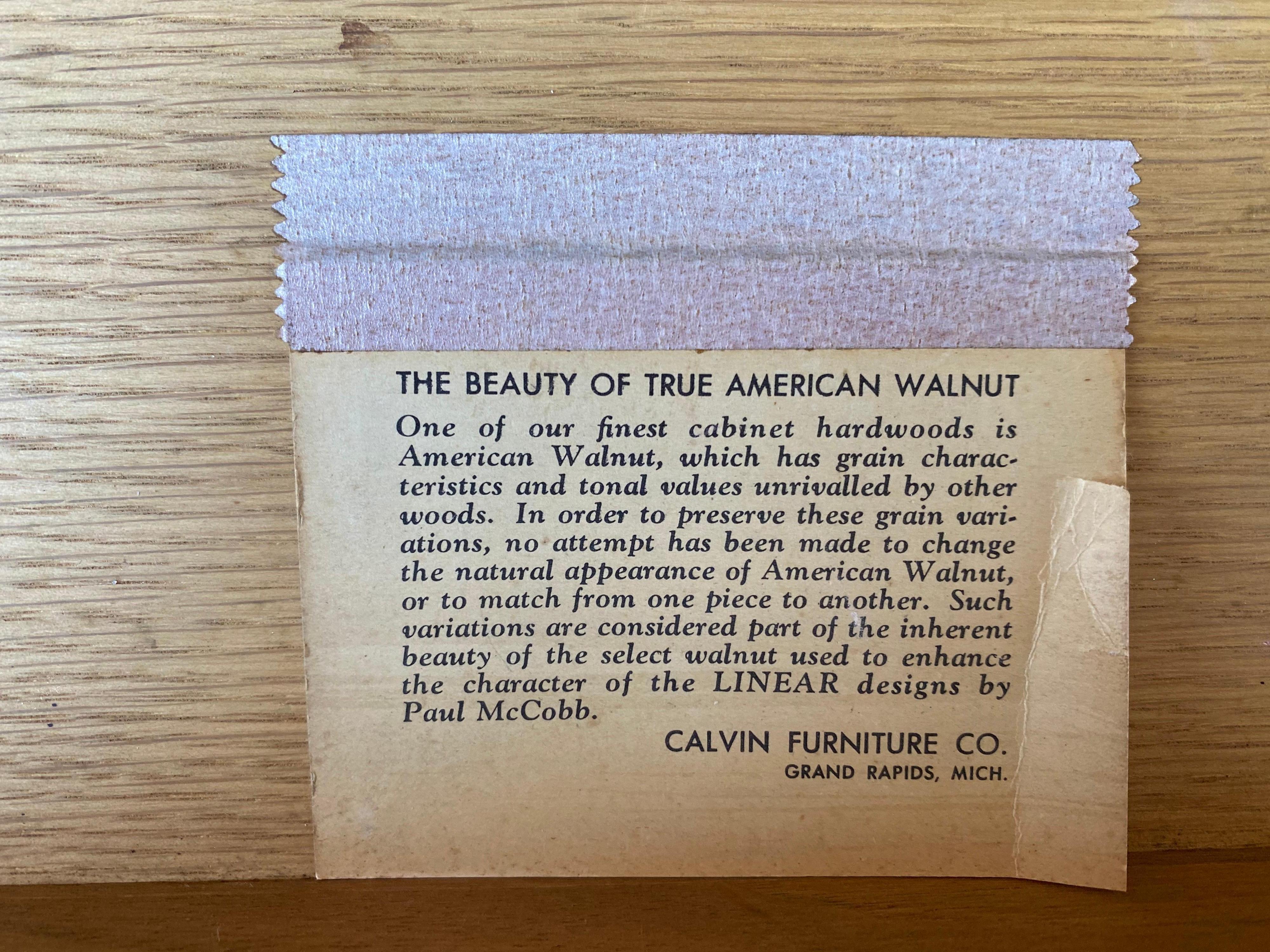 Paul McCobb for Calvin 8 Drawer Walnut Dresser 1