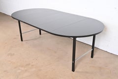 Paul McCobb per Calvin Tavolo da pranzo allungabile laccato nero, appena rifinito