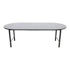 Paul McCobb for Calvin Black Lacquered Extension Dining Table, Newly Refinished