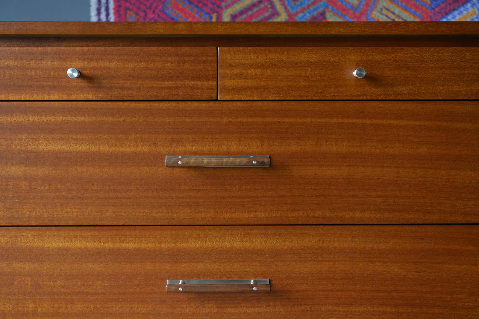 Paul McCobb for Calvin Brass and Mahogany 10 Drawer Credenza, ca. 1960 5