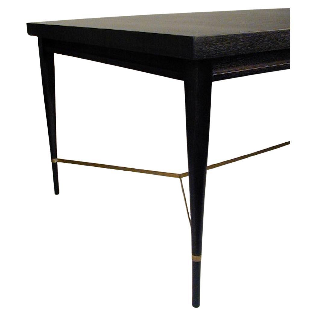 Paul McCobb for Calvin Dining Table with Brass X Cross Support Pick your Finish In Good Condition For Sale In St. Louis, MO