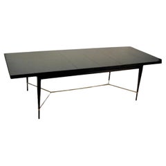 Paul McCobb for Calvin Dining Table with Brass X Cross Support Pick your Finish
