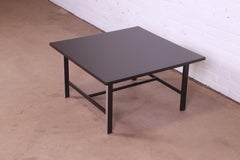 Paul McCobb for Calvin Furniture Black Lacquered Coffee Table, Newly Refinished