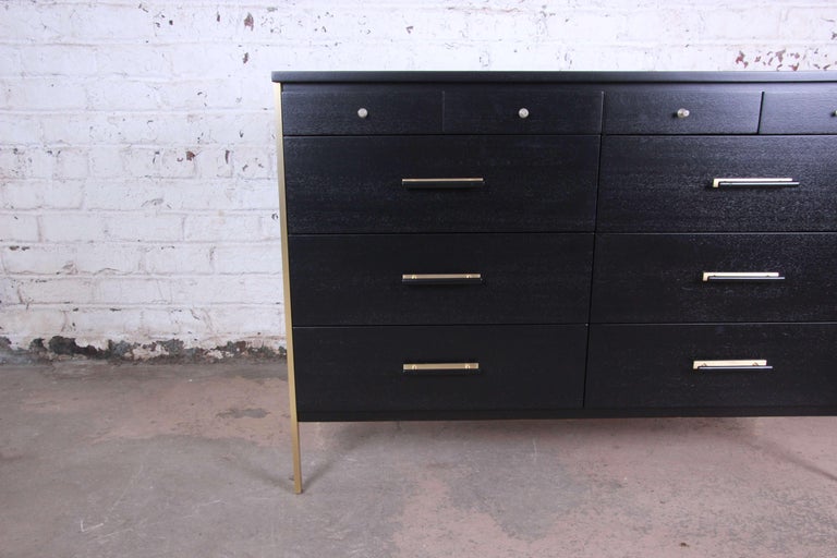 Paul Mccobb For Directional 6000 Series Ebonized Dresser Chest