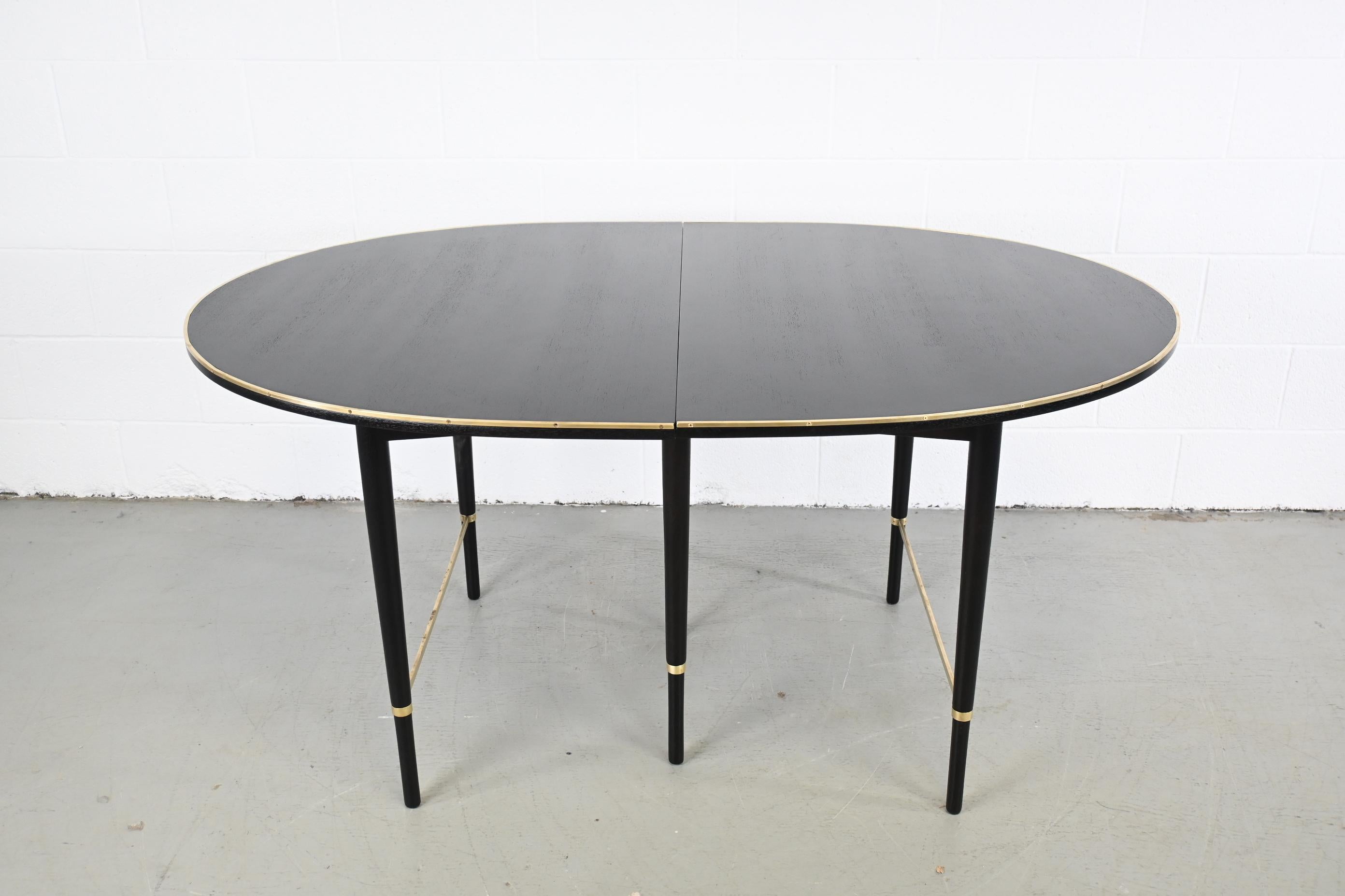 Paul McCobb for Calvin Furniture Ebonized Extension Dining Table 5