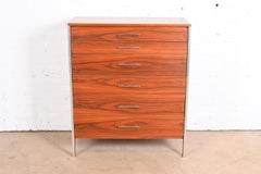 Paul McCobb for Calvin Furniture Mid-Century Modern Walnut Highboy Dresser
