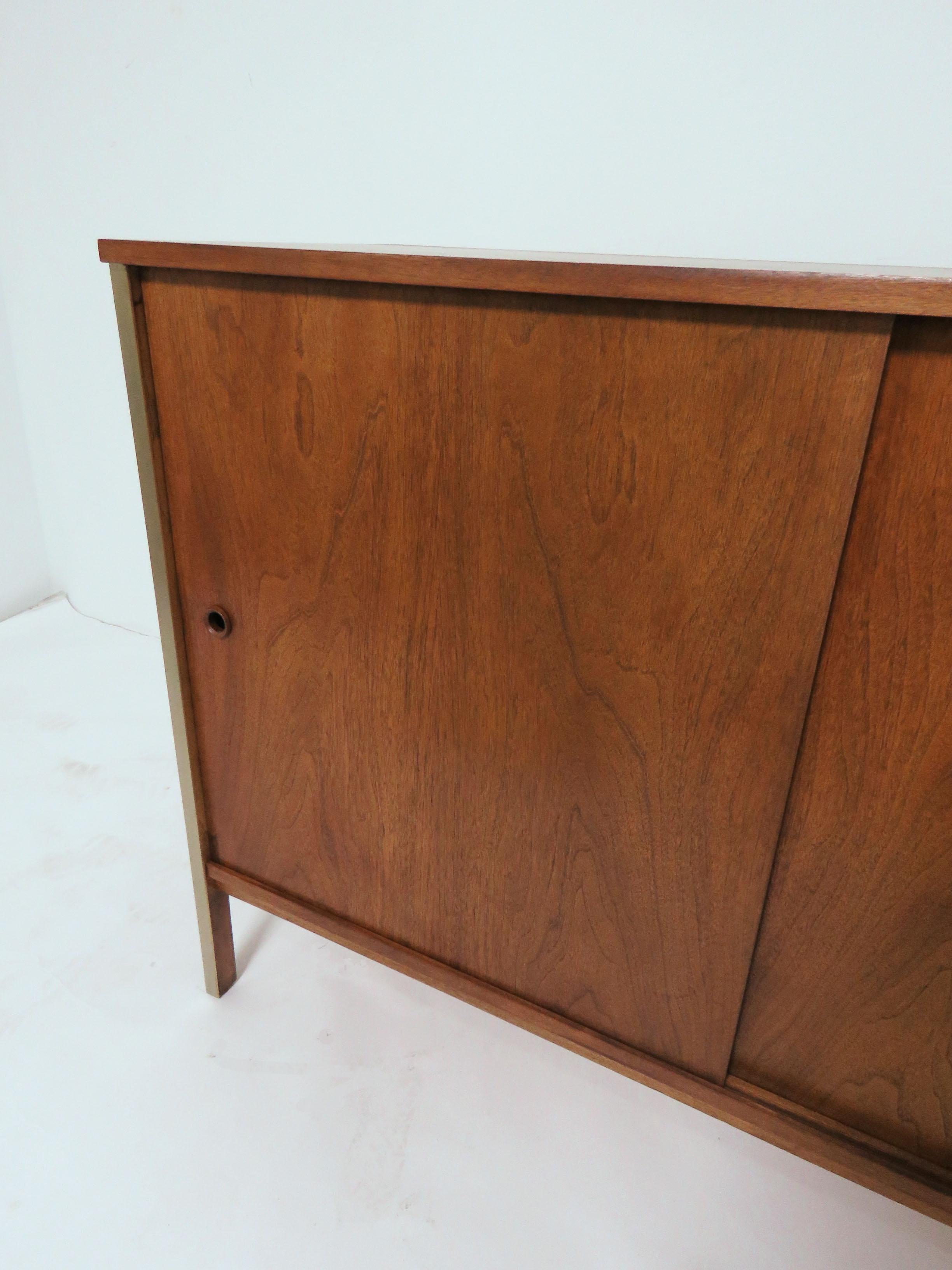 Paul McCobb for Calvin Furniture Two-Door Cabinet, circa Early 1960s In Good Condition In Peabody, MA