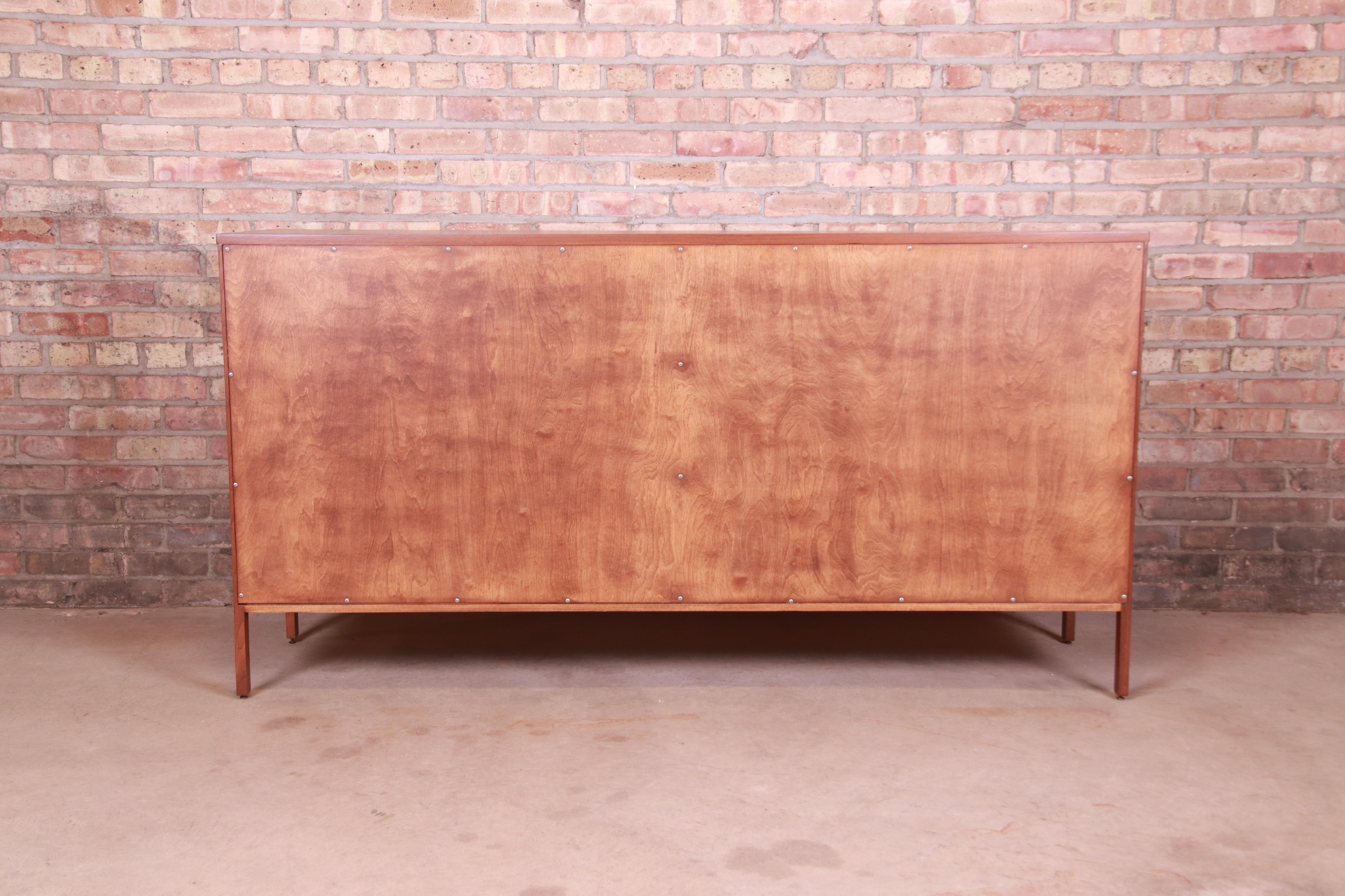 Paul McCobb for Calvin Furniture Walnut Dresser or Credenza, Newly Refinished 11