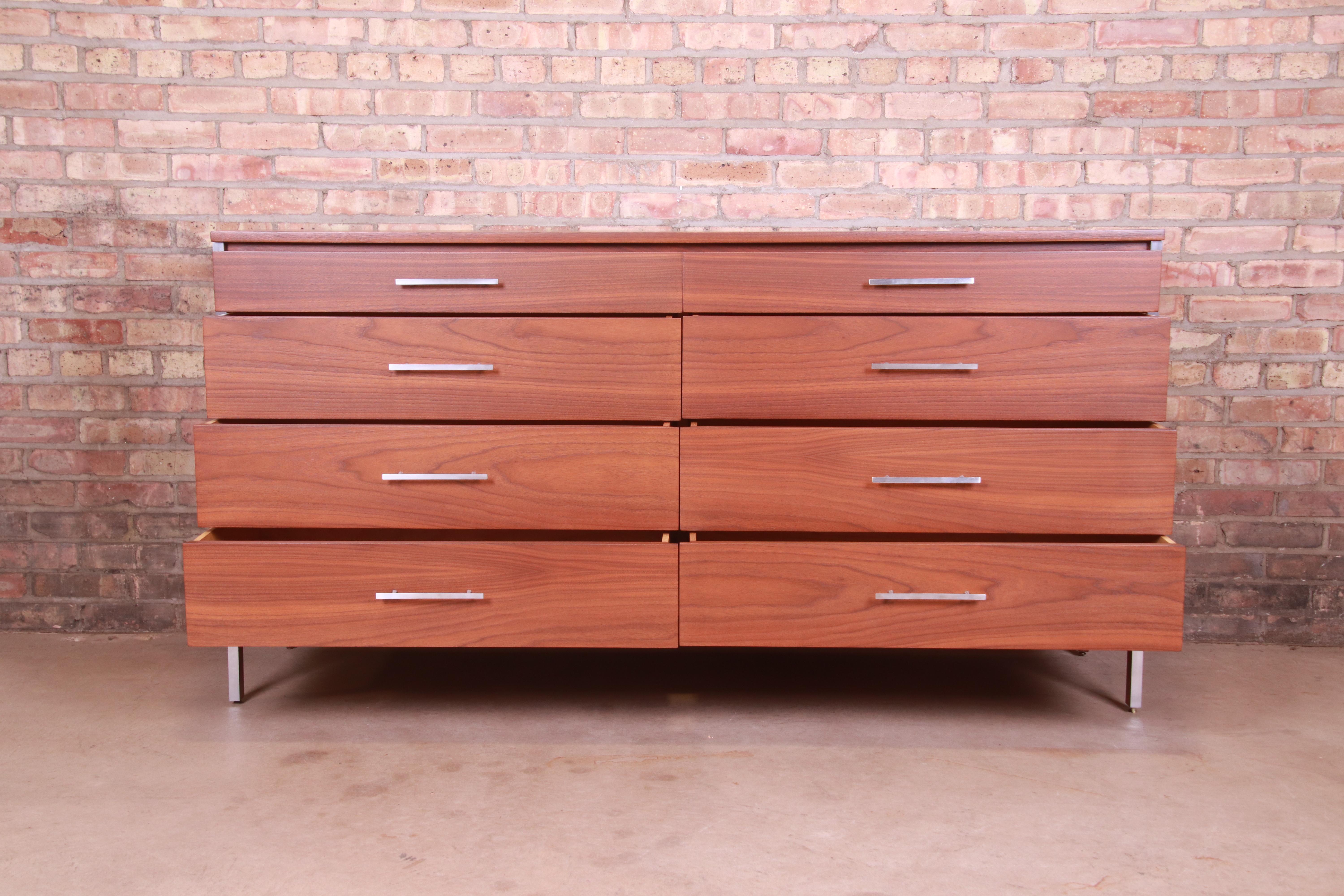 Paul McCobb for Calvin Furniture Walnut Dresser or Credenza, Newly Refinished 1