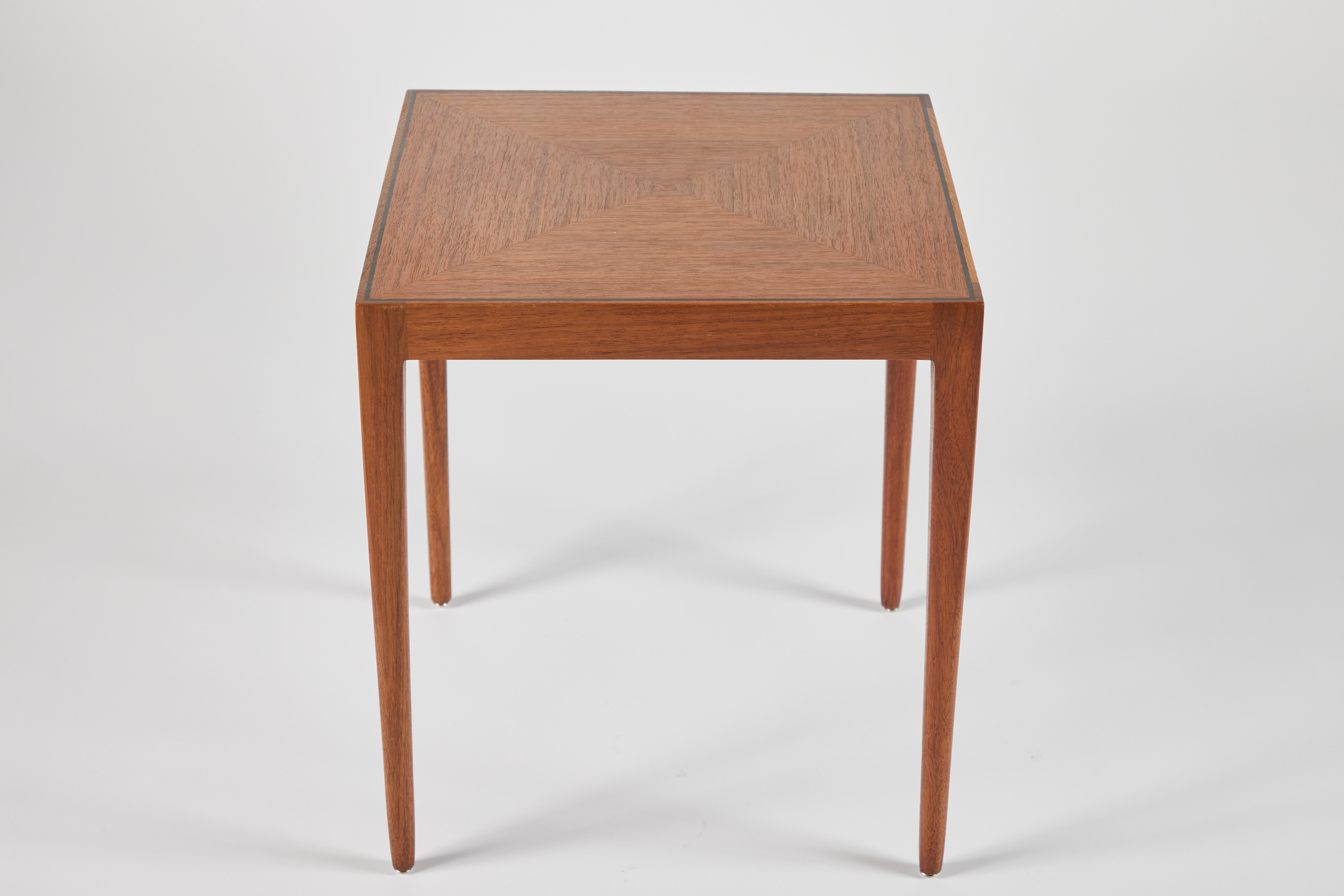 Paul McCobb for Calvin Inlaid Walnut End Tables, Set of 2, 1960s In Good Condition For Sale In Chicago, IL