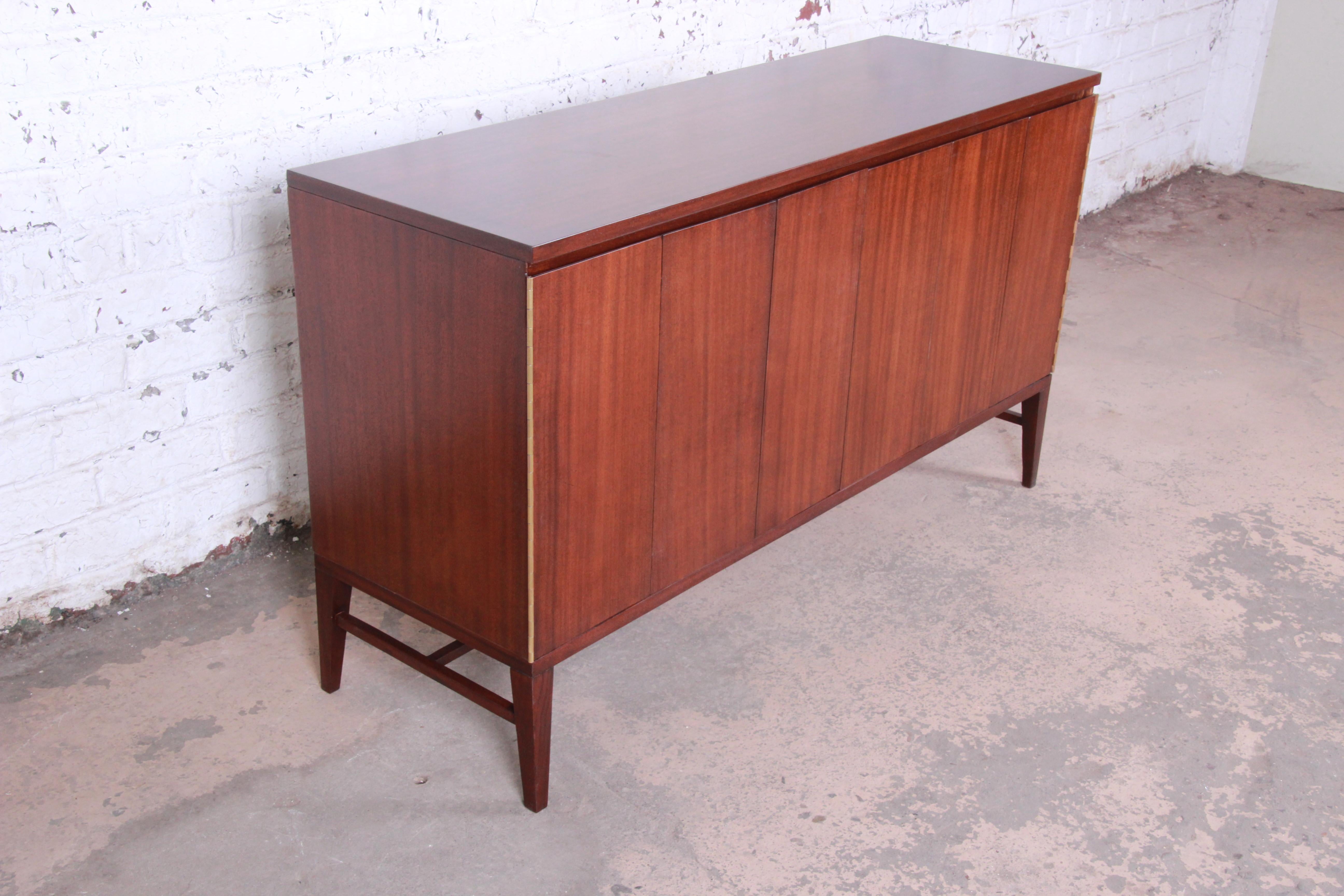 Mid-Century Modern Paul McCobb for Calvin Irwin Collection Mahogany Sideboard Credenza, Restored