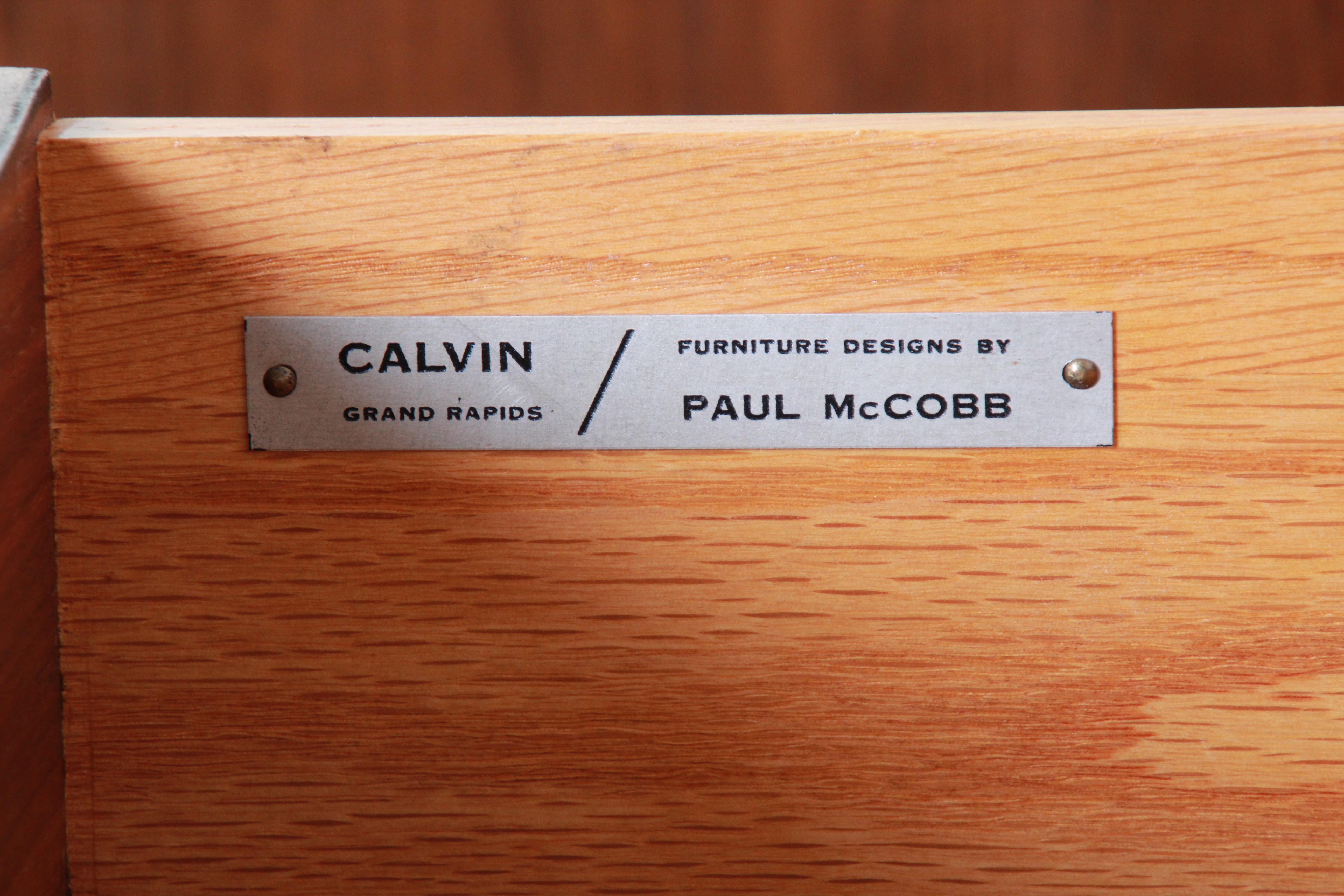 Paul McCobb for Calvin Irwin Collection Mahogany Sideboard or Bar Cabinet 4