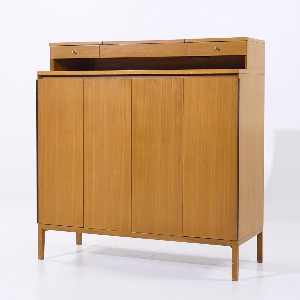 Mid-Century Modern Paul McCobb for Calvin Irwin Collection MCM Walnut Gentleman's Chest Dresser For Sale