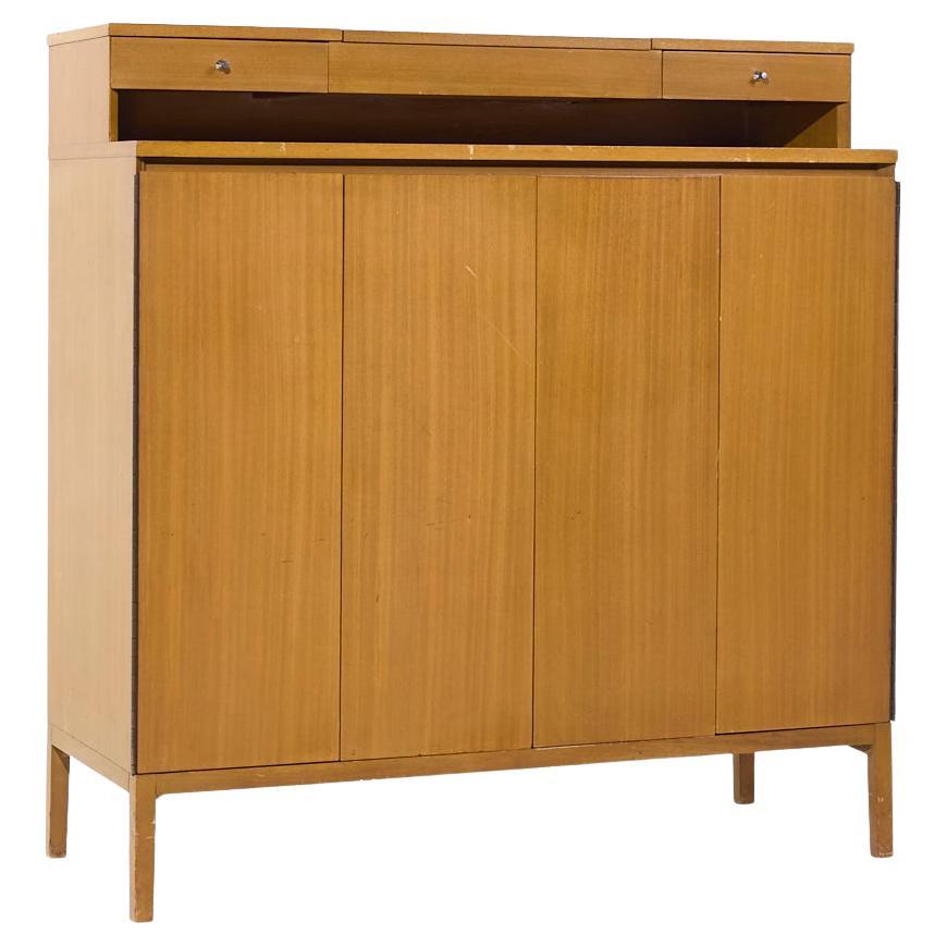 Paul McCobb for Calvin Irwin Collection MCM Walnut Gentleman's Chest Dresser