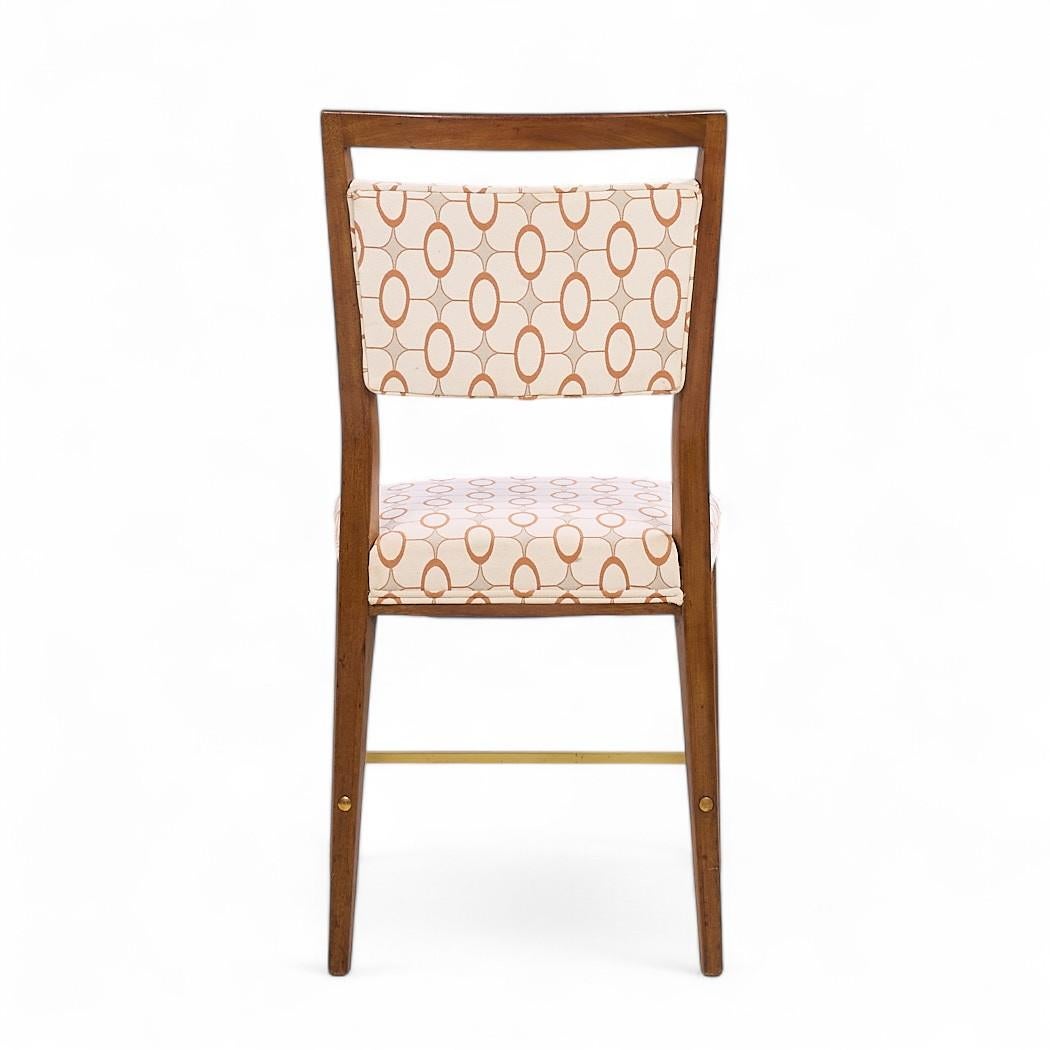 Laiton Paul McCobb pour la Collection IRWIN Chaises de salle à manger en noyer et laiton - Lot de 8 en vente