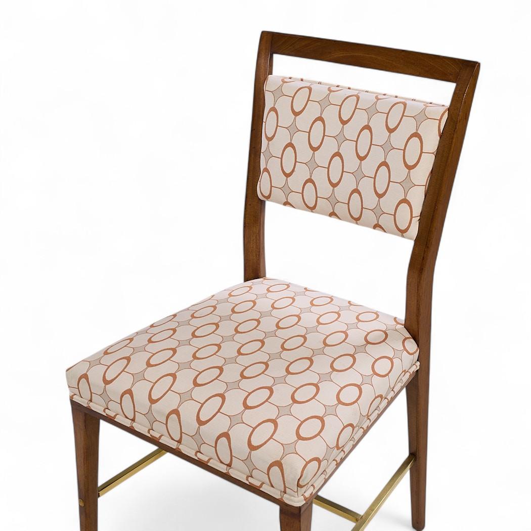 Paul McCobb pour la Collection IRWIN Chaises de salle à manger en noyer et laiton - Lot de 8 en vente 1