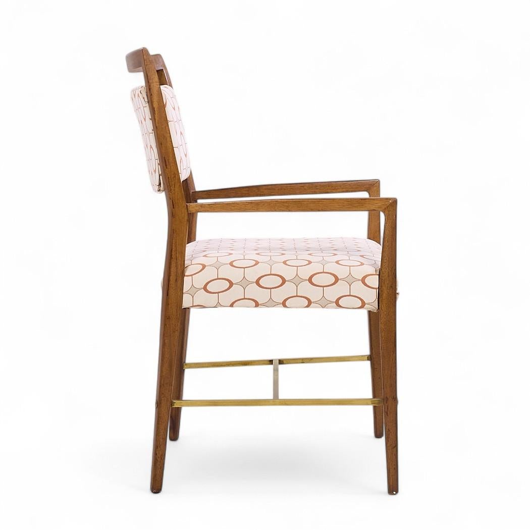 Paul McCobb pour la Collection IRWIN Chaises de salle à manger en noyer et laiton - Lot de 8 en vente 2