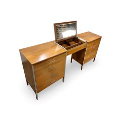 Paul Mccobb for Calvin Linear 3 Piece Mid Century Modern Vanity Chest Set