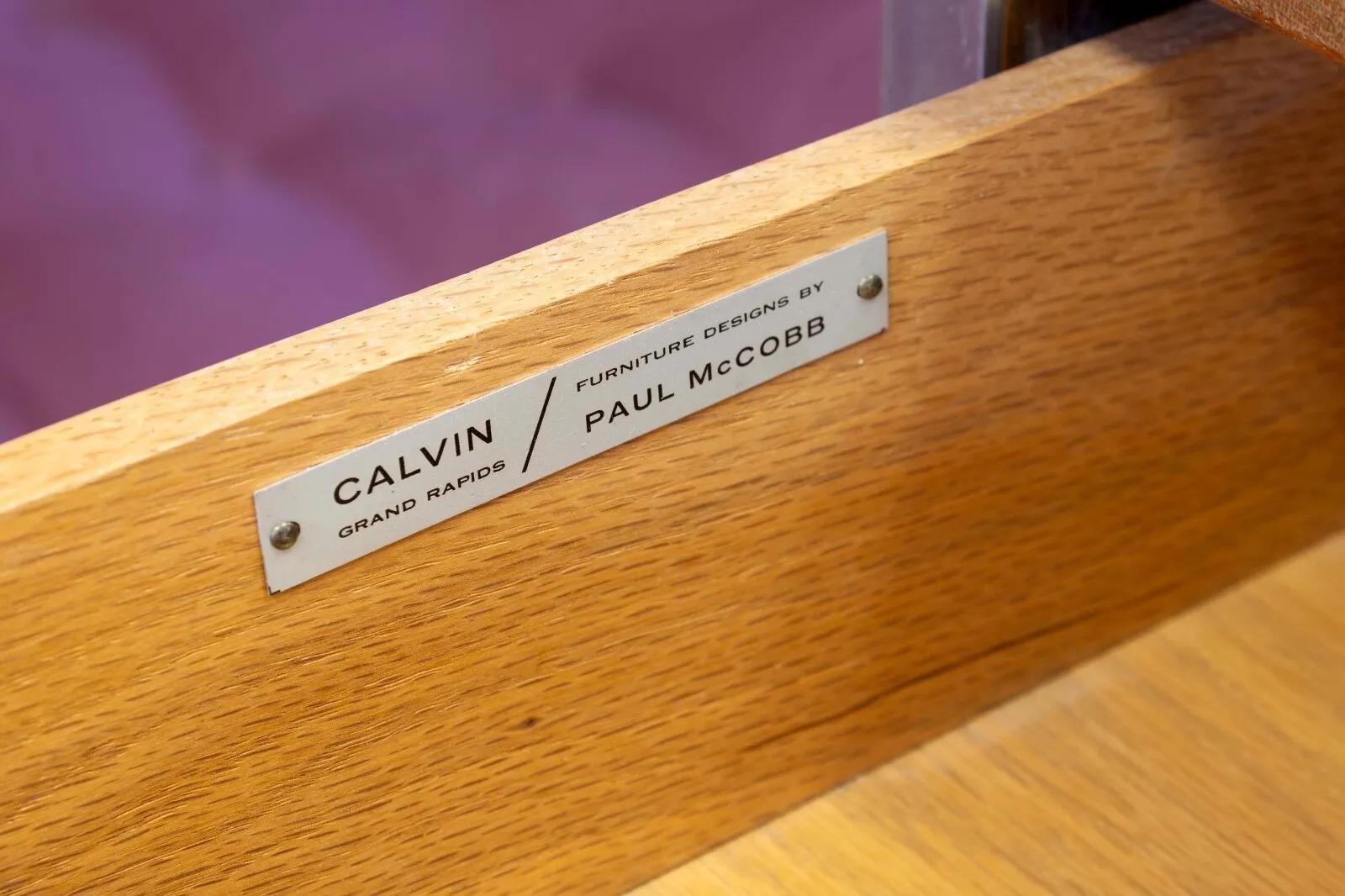Paul Mccobb for Calvin Linear 4 Piece Vanity Bedroom Set Mid Century Modern 10