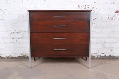 Paul McCobb for Calvin Linear Group Four-Drawer Chest of Drawers, Refinished
