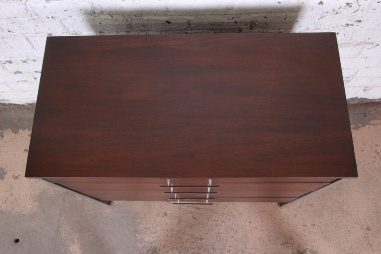American Paul McCobb for Calvin Linear Group Four-Drawer Chest of Drawers, Refinished For Sale