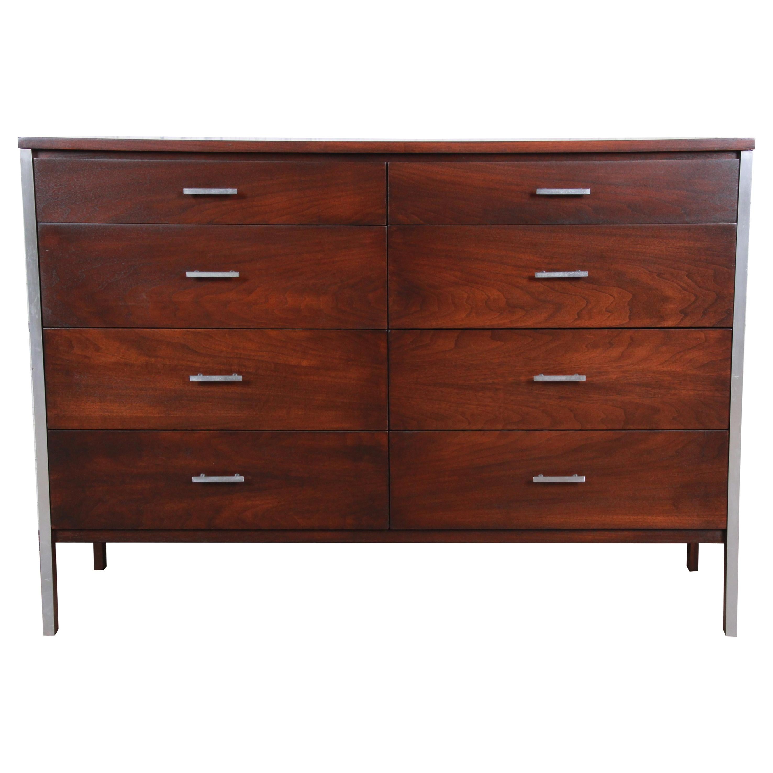 Paul McCobb for Calvin Linear Group Long Dresser or Credenza, Newly Refinished