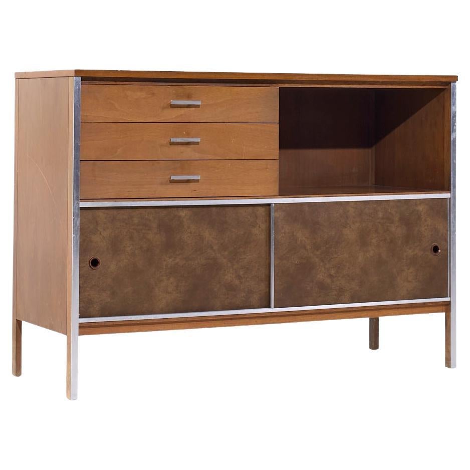 Paul McCobb for Calvin Linear Mid Century Walnut Credenza