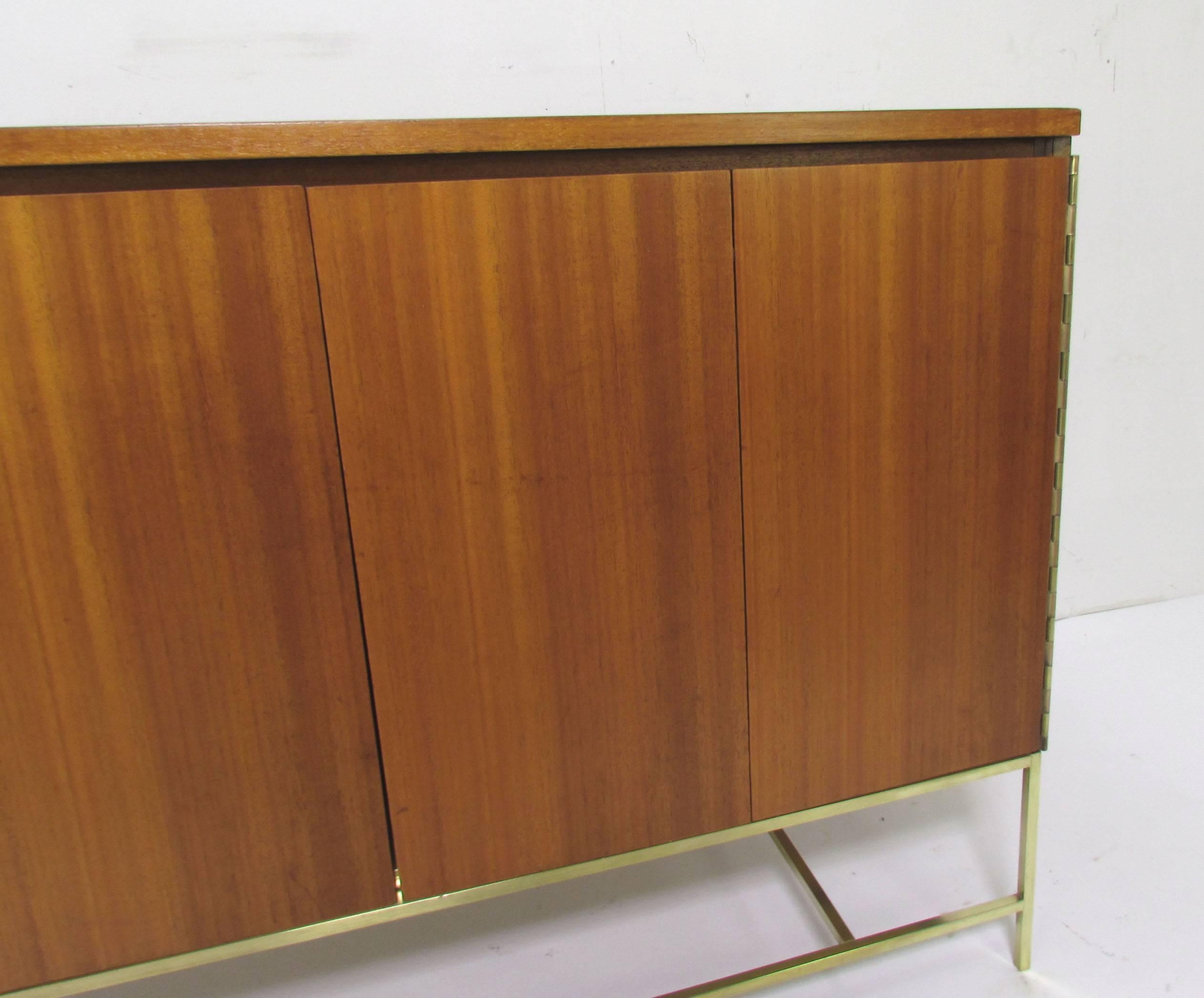 American Paul McCobb for Calvin Mahogany and Brass Sideboard