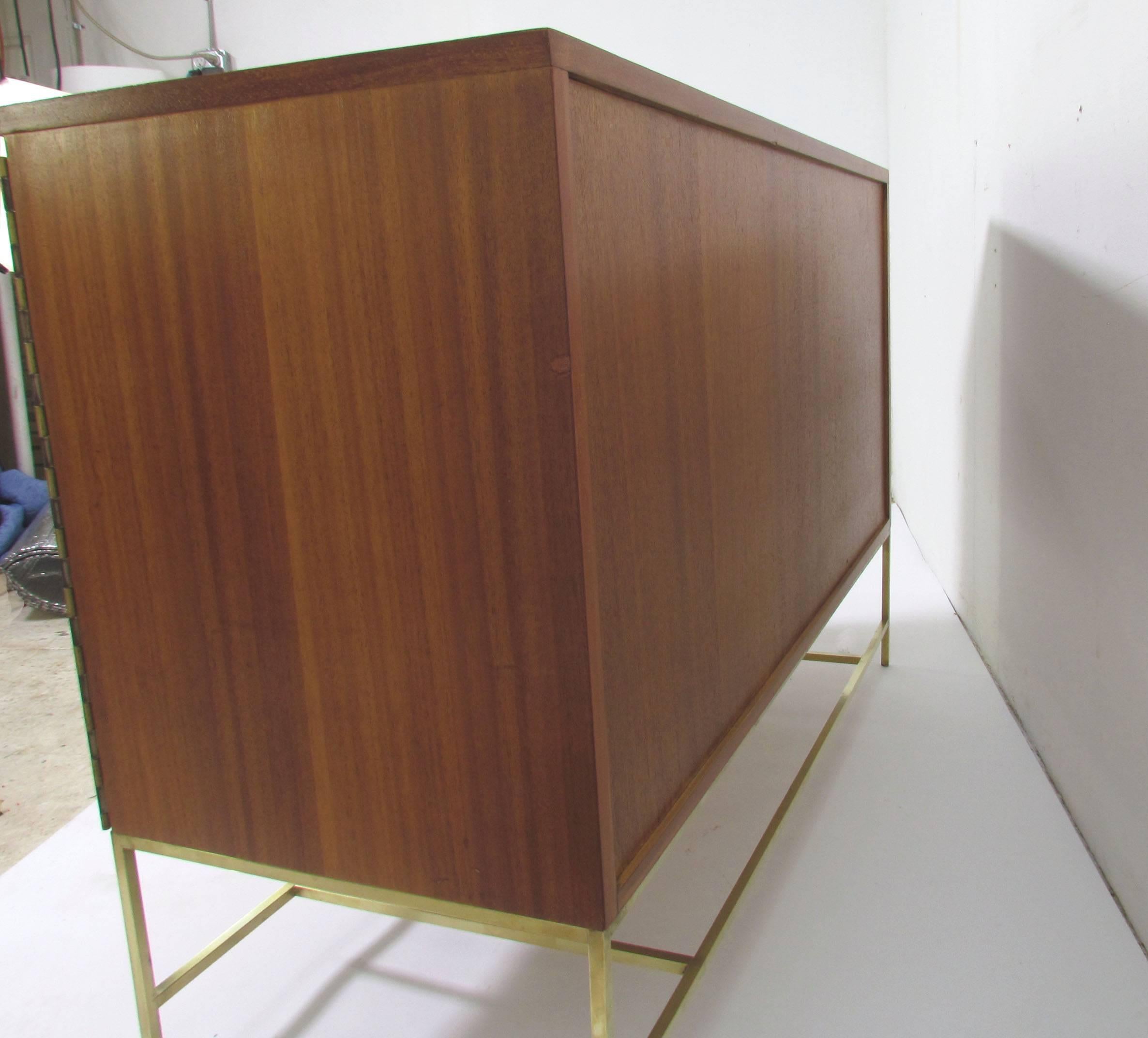 Paul McCobb for Calvin Mahogany and Brass Sideboard 3