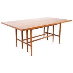 Paul McCobb for Calvin Mid Century Table à manger en noyer pour 12 personnes