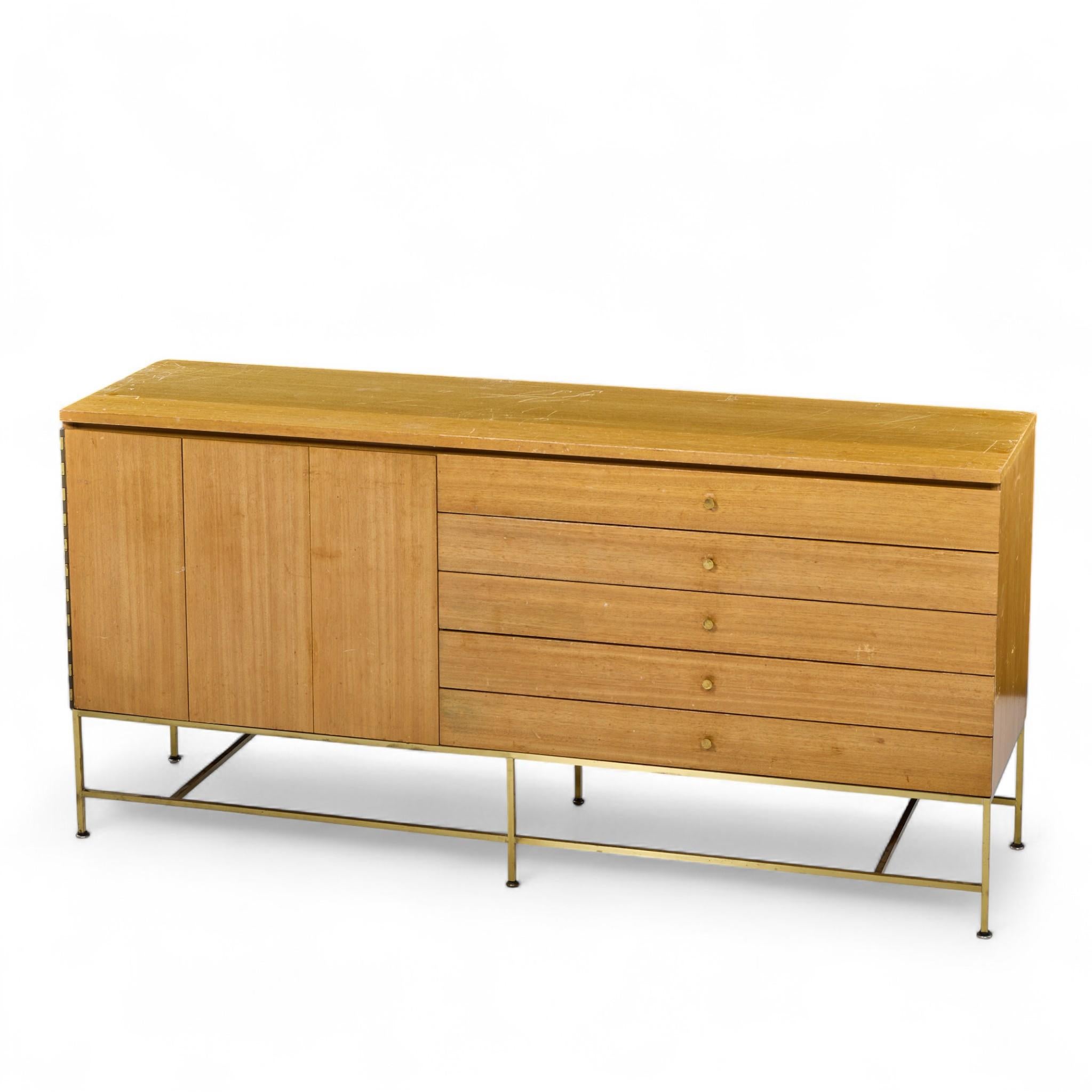 Paul McCobb for Calvin Mid Century Buffet and Hutch For Sale 9