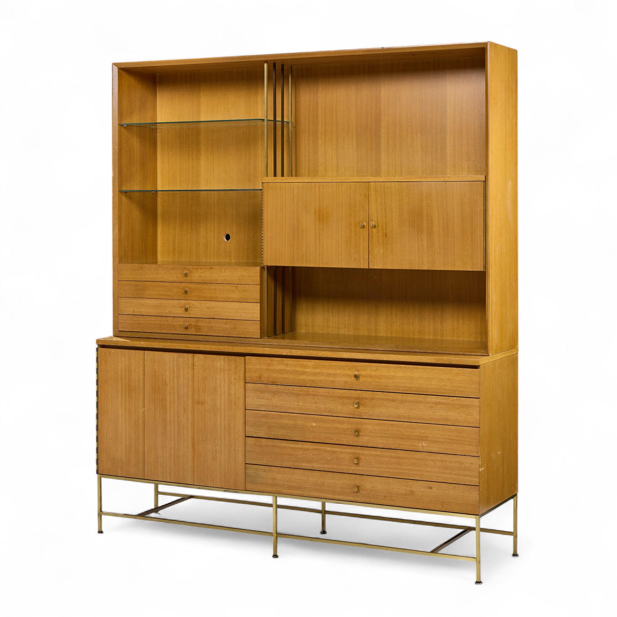 Mid-Century Modern Paul McCobb for Calvin Mid Century Buffet and Hutch For Sale