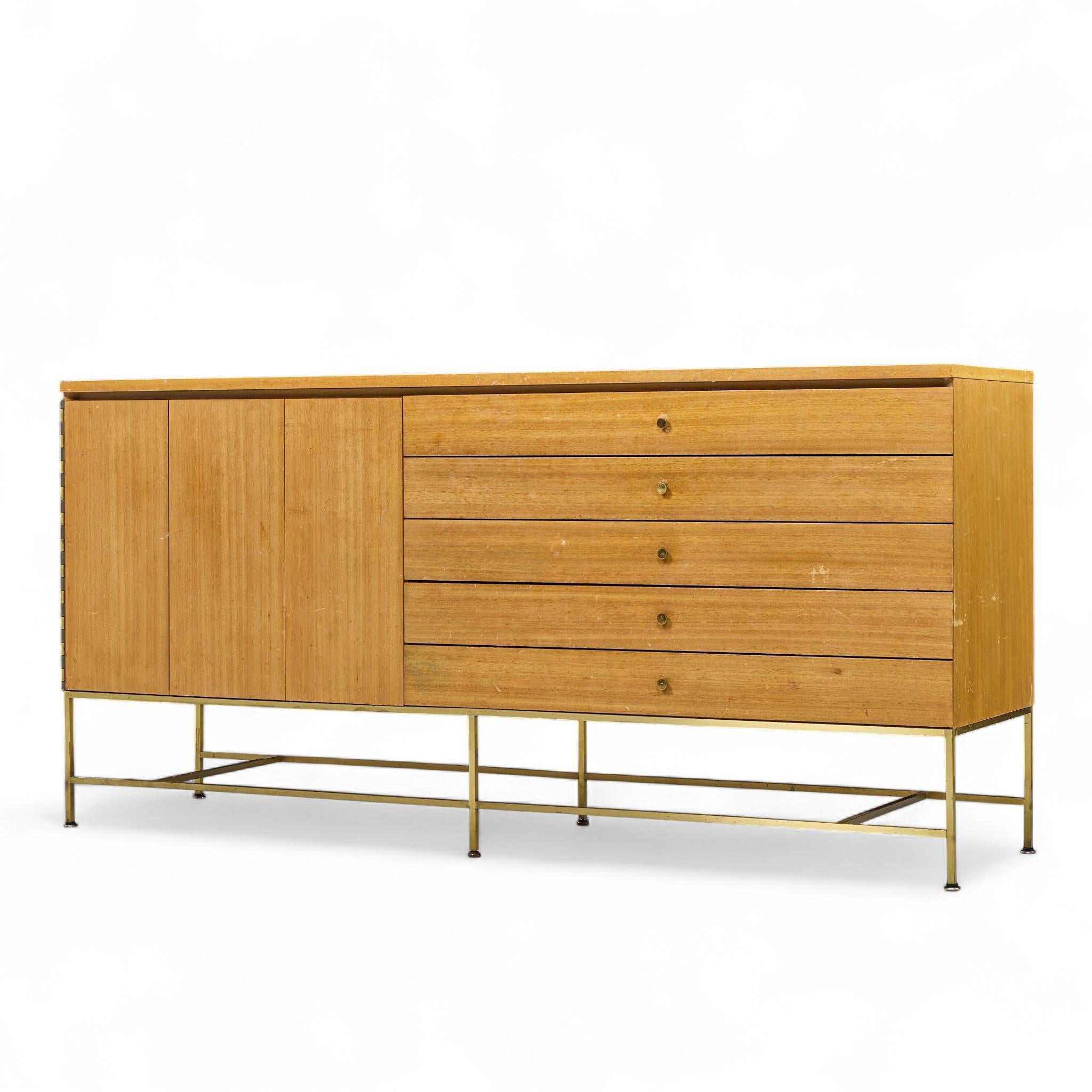 Paul McCobb for Calvin Mid Century Buffet and Hutch For Sale 1