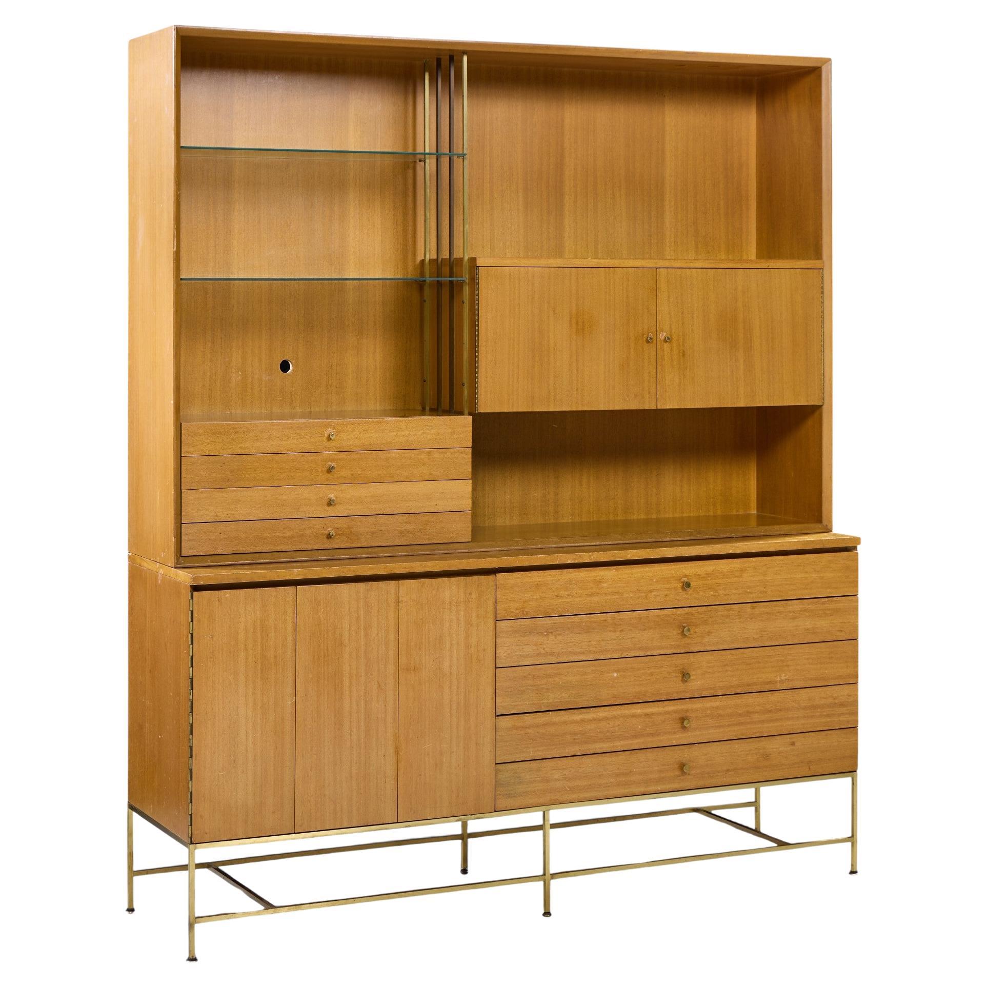 Paul McCobb for Calvin Mid Century Buffet and Hutch For Sale