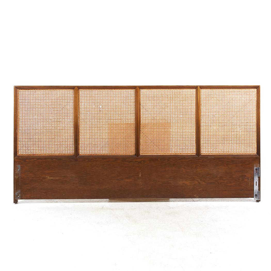 Paul McCobb for Calvin Mid Century Cane King Headboard

This headboard measures: 78 wide x 2.5 deep x 37 inches high

All pieces of furniture can be had in what we call restored vintage condition. That means the piece is restored upon purchase so