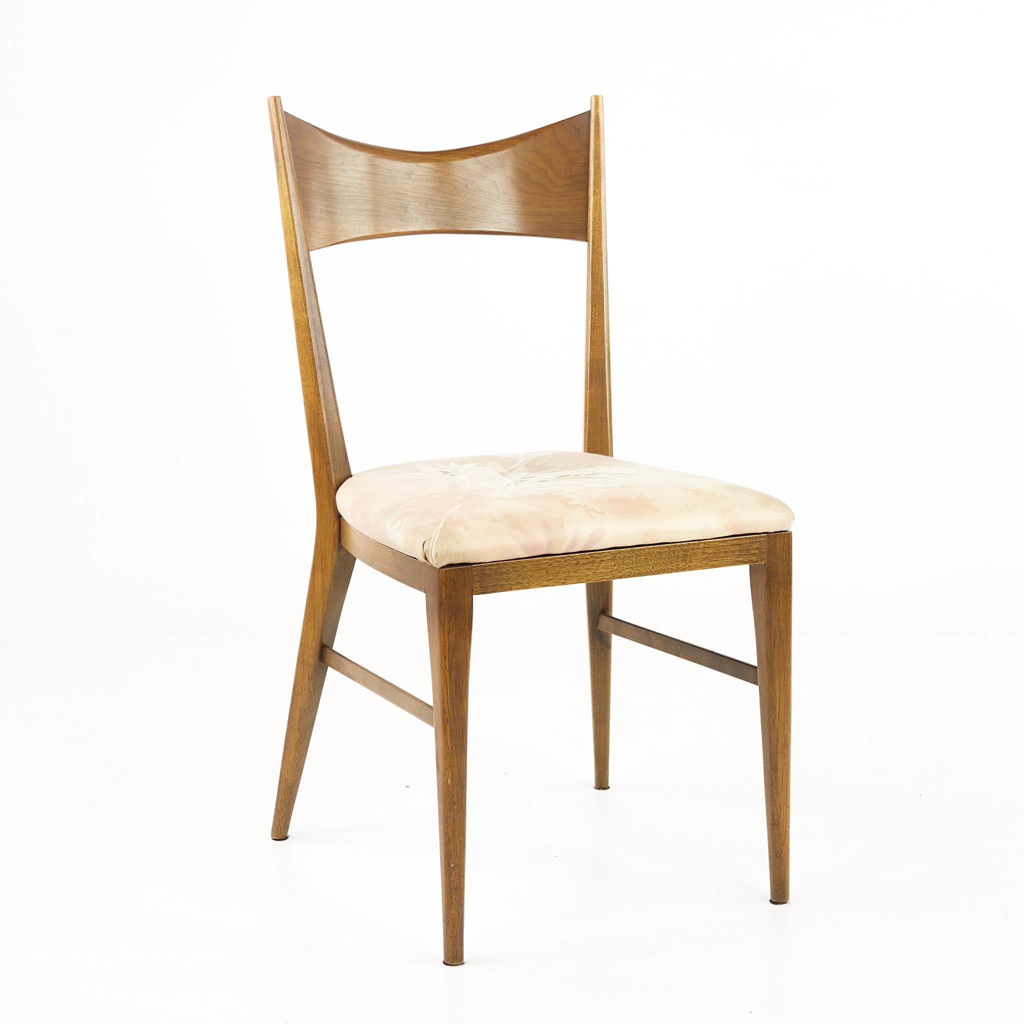 Tissu d'ameublement Paul McCobb lot de 4 chaises de salle à manger du milieu du siècle dernier pour Calvin en vente