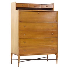 Paul McCobb for Calvin Mid Century Gentleman's Highboy Dresser (commode haute)