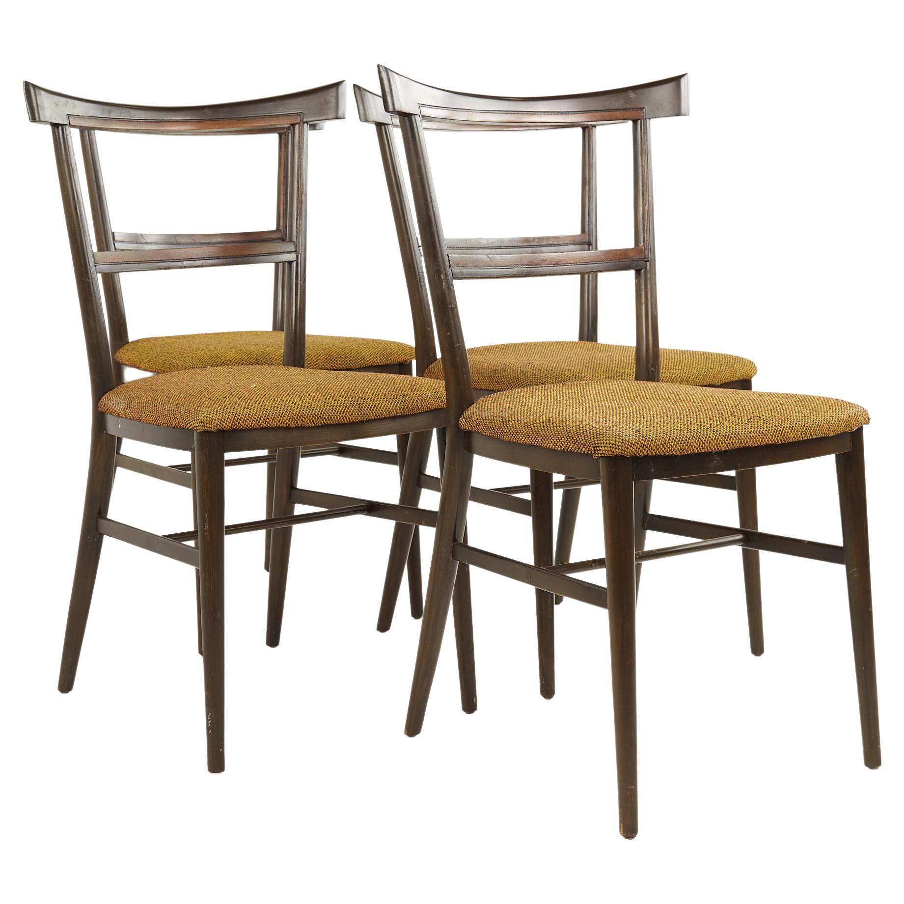 Paul McCobb for Calvin Mid Century Maple Dining Chairs, Set of 4