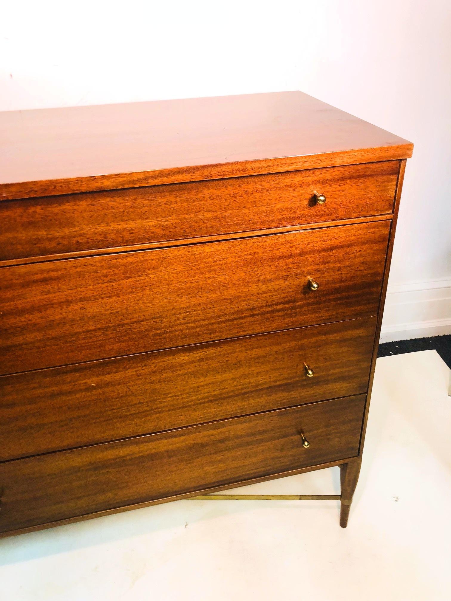 Paul McCobb for Calvin Mid-Century Modern Mahogany Credenza In Good Condition In New York, NY