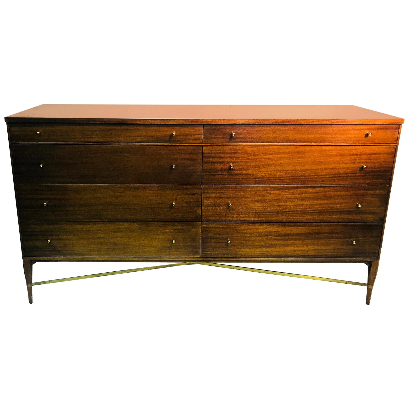 Paul McCobb for Calvin Mid-Century Modern Mahogany Credenza