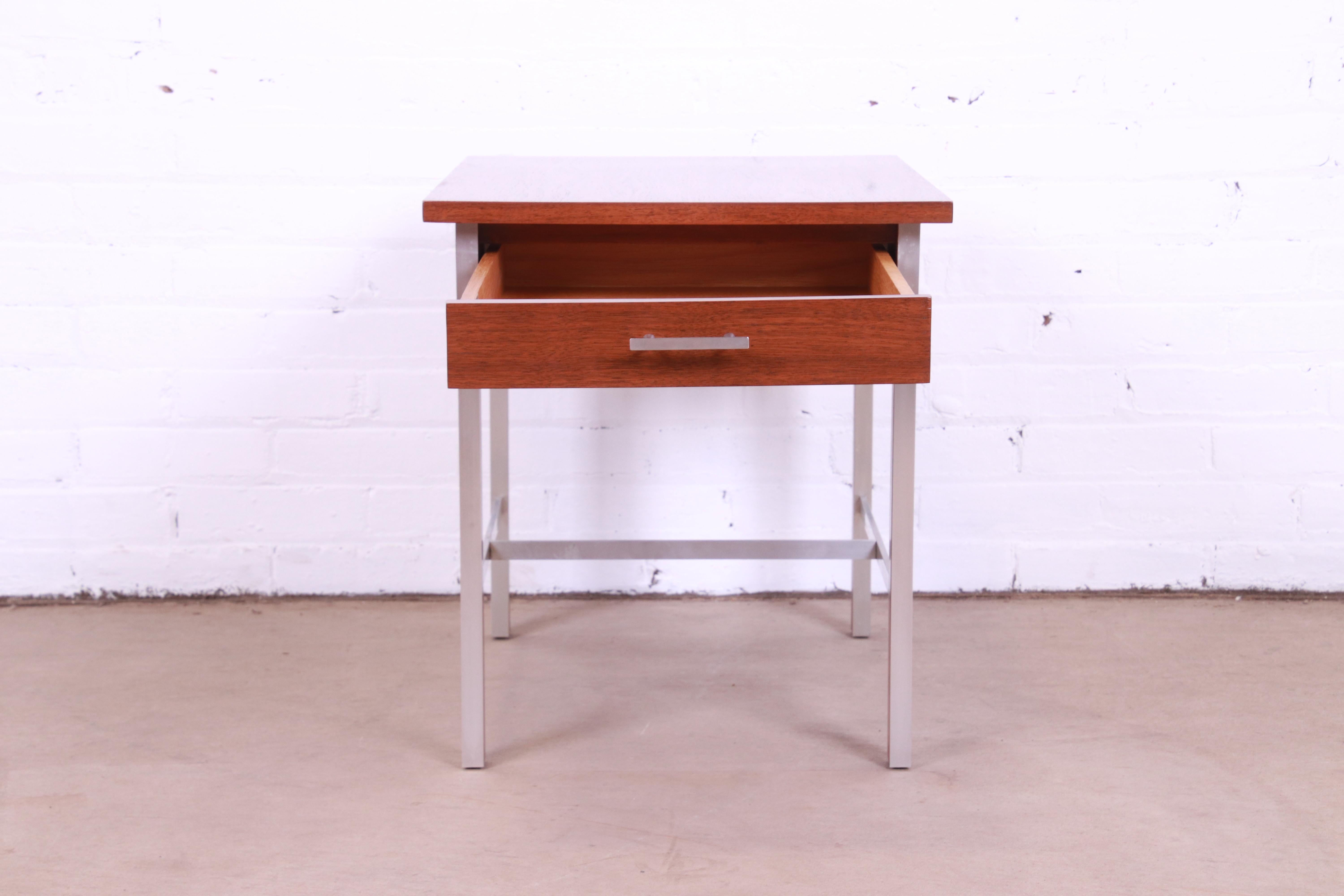 Paul McCobb for Calvin Mid-Century Modern Walnut Nightstand, Newly Refinished 1