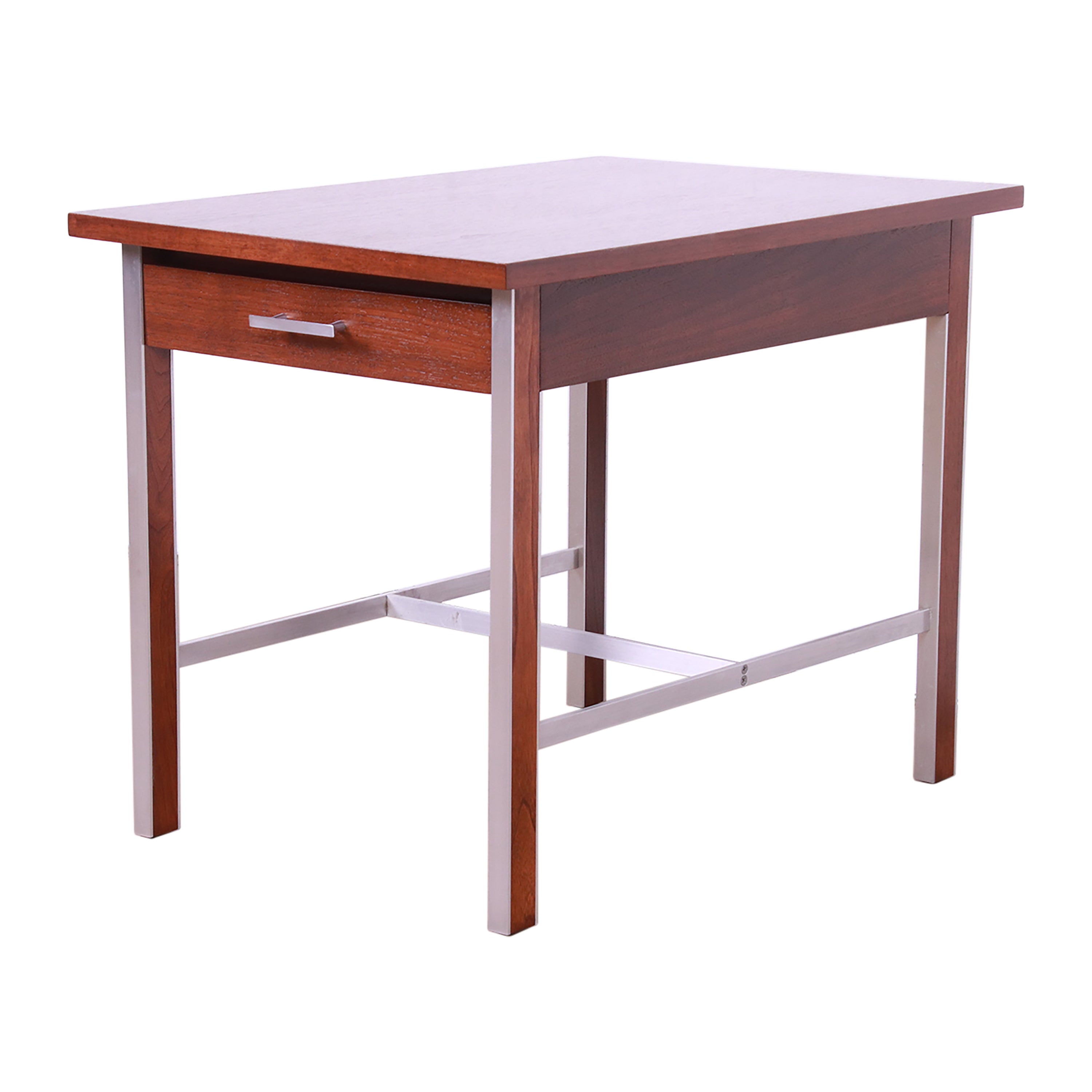 Paul McCobb for Calvin Mid-Century Modern Walnut Nightstand, Newly Refinished